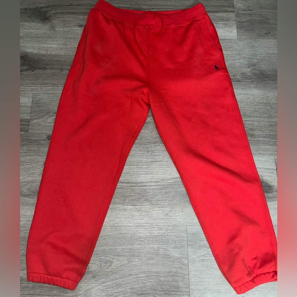 polo ralph lauren orange sweats brand new with tags